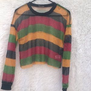 Reggae Knit Crop Top